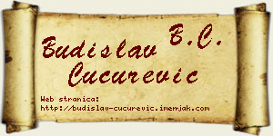 Budislav Cucurević vizit kartica